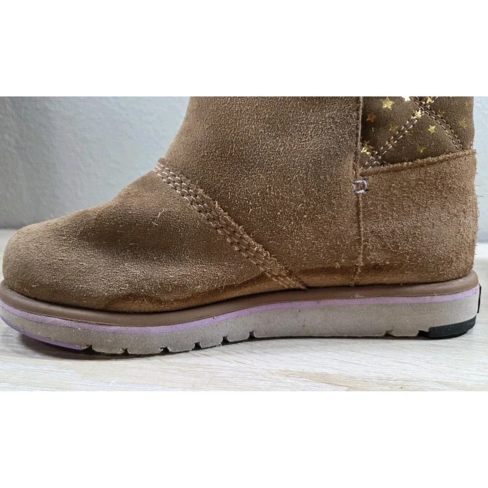 Sorel Whitney II Strap Youth Waterproof Boots‎ Brown Stars US 3